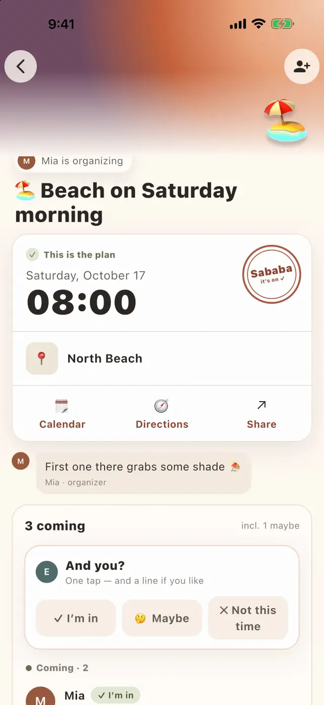 Screenshot of Sababa: Settled ✓